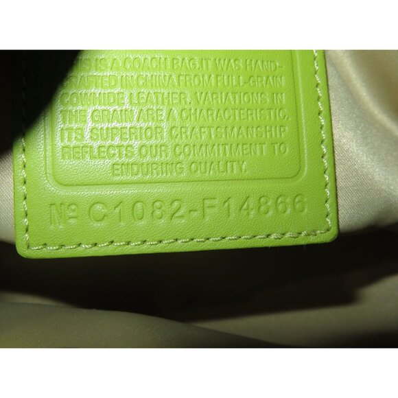 SOLD Coach 2008 Laura & Bonnie Seafoam Green Full Grain Leather Bag & Wallet Set - Picture 10 of 16